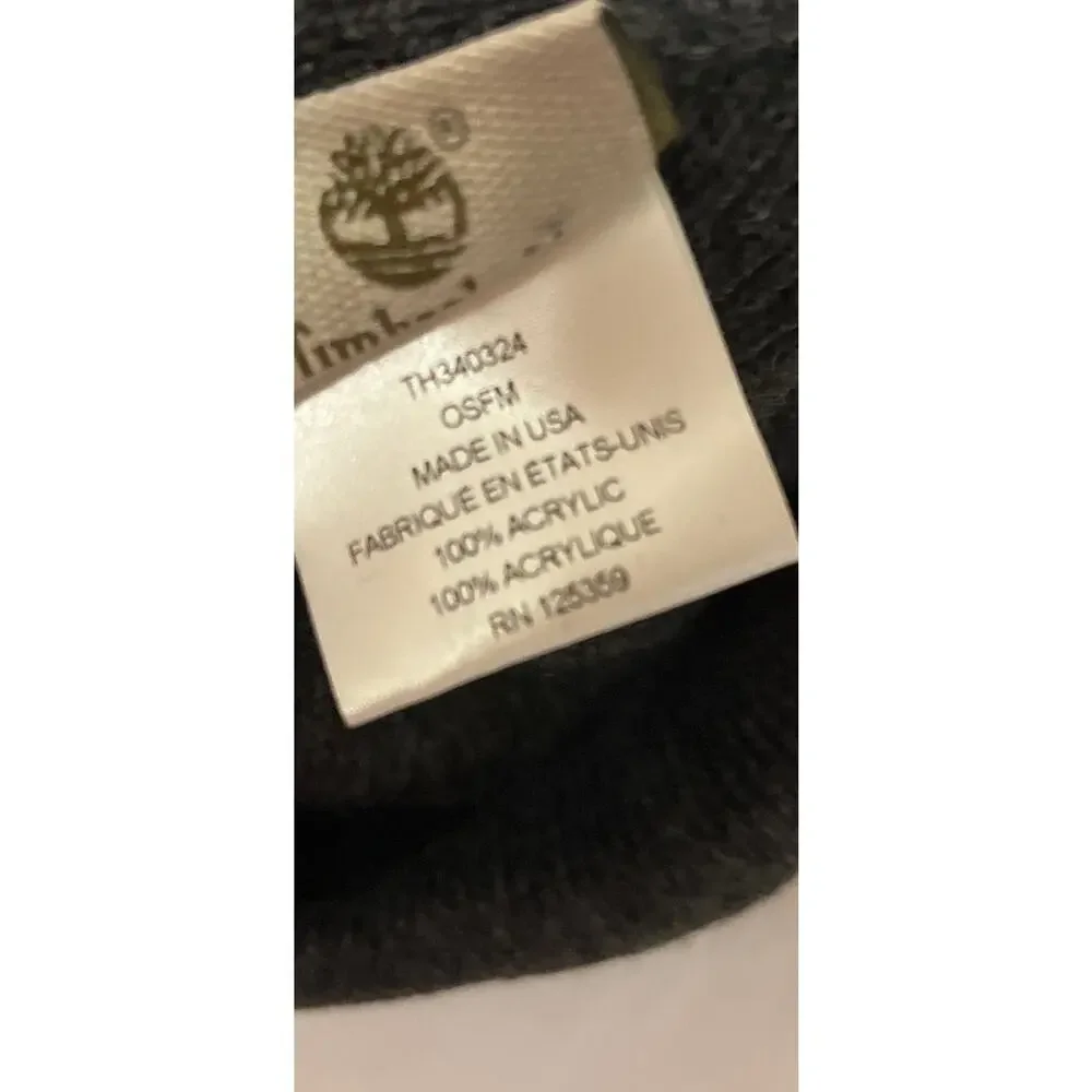 Timberland 100% Acrylic BEANIE hat Style: TH340324 - 1 Size Fits Most - Gray NEW